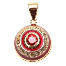 Позолоченный кулон с эмалью "Арт-деко", артикул 1890