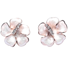 Серьги позолоченные с эмалью "Лолита", артикул 2100