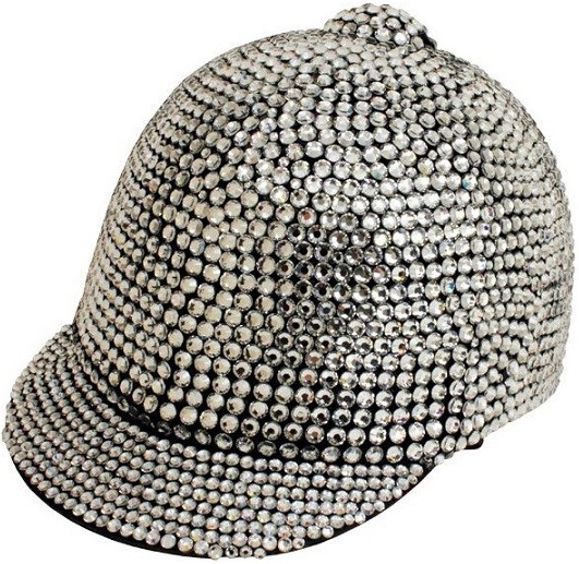 Бархатный шлем Майкла Джексона с кристаллами Swarovski