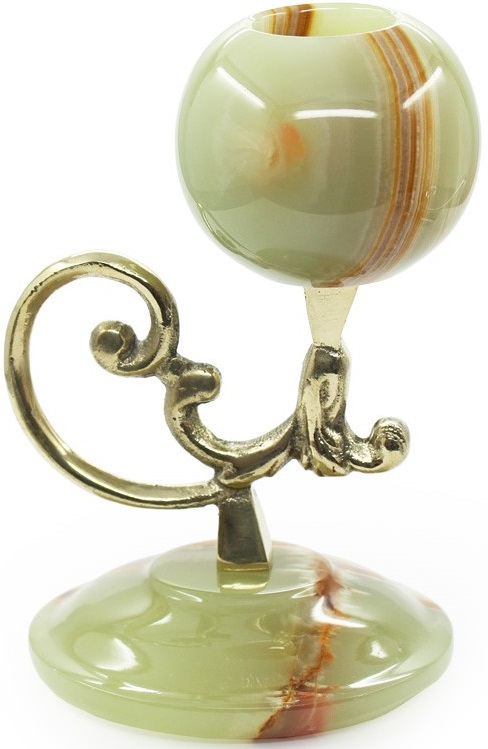 Подсвечник из мраморного оникса