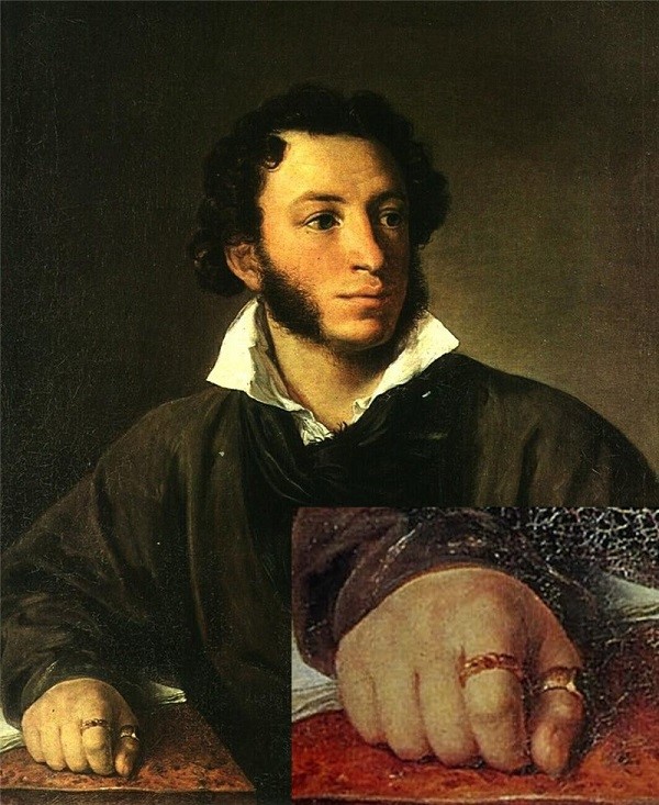 Портрет А. С. Пушкина. Художник В. А. Тропинин